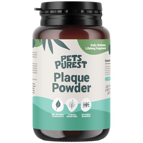 Pets Purest Zahnpflege Pulver - 100% Natürliche Zahnsteinentferner Hund, Katzen & Haustiere 185g. Zahnpflege Katzen & Hunde - für Mundgeruch, Zahnstein & Zahnfleischerkrankungen von Pets Purest