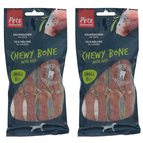 Pets Unlimited Kauknochen Ente klein (Packung mit 2) von Rosewood