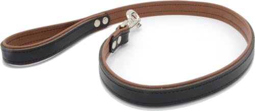 Hochwertige Leder Hundeleine – Handgefertigt in Portugal (Elegance, 1 Meter) von Pets are HEROES