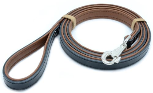 Hochwertige Leder Hundeleine – Handgefertigt in Portugal (Elegance, 2 Meter) von Pets are HEROES