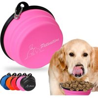 Petsation Faltbarer Reisenapf Pink 2x350 cm³ von Petsation