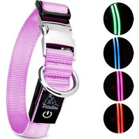 Petsation Leuchthalsband Hundehalsband pink L von Petsation