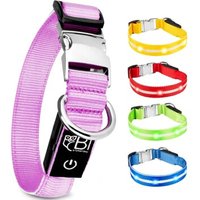 Petsation Leuchthalsband Hundehalsband pink L von Petsation