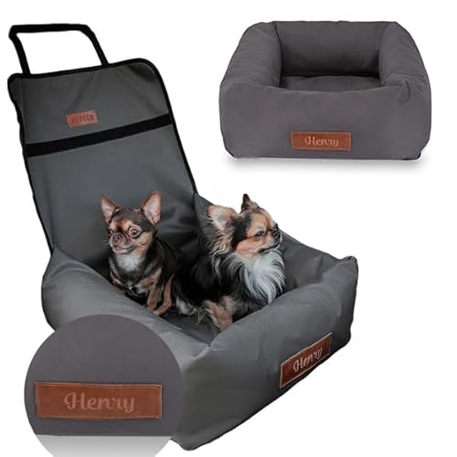 Petsen Hunde Personalisiert Autositz, Autositze Hund Rückbank mit Leine, Hundeautositz mit Hundenamen, Hundekorb Kleine Hunde, Hundekörbe Auto, Autobett, Hundebett Petsen Hunde Personalisiert Autositz, Autositze Hund Rückbank mit Leine, Hundeautositz mit Hundenamen, Hundekorb Kleine Hunde, Hundekörbe Auto, Autobett, Hundebett von Petsen