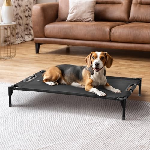 Petsfit Erhöhtes Outdoor-Hundebett – kühlendes Hundebett für Hunde mit verbesserter verstellbarer Festigkeit, Haustierbett, 106,7 cm Petsfit Erhöhtes Outdoor-Hundebett – kühlendes Hundebett für Hunde mit verbesserter verstellbarer Festigkeit, Haustierbett, 106,7 cm von Petsfit