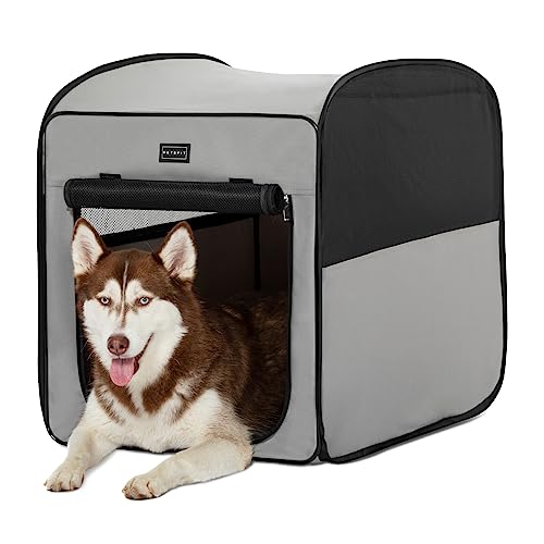 Petsfit Hundebox faltbar Pop-up-Design, Faltbare Hundebox für Zuhause Zimmerkennel Hund für große Hunde,Leichte tragbare Schlafbox für Büro,Wohnzimmer,Camping,Hotels Petsfit Hundebox faltbar Pop-up-Design, Faltbare Hundebox für Zuhause Zimmerkennel Hund für große Hunde,Leichte tragbare Schlafbox für Büro,Wohnzimmer,Camping,Hotels von Petsfit