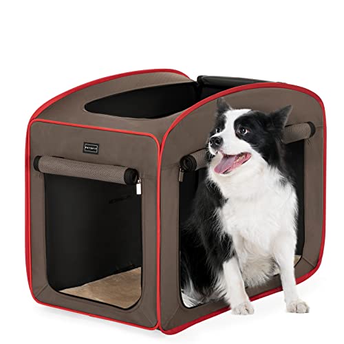 Petsfit Hundebox faltbar Pop-up-Design,faltbare Hundebox für Zuhause Zimmerkennel Hund für kleine mittlere Hunde aus Stoff,Leichte tragbare Schlafbox für Büro,Wohnzimmer,Camping,Hotels von Petsfit