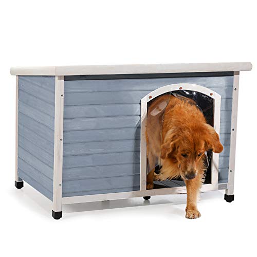 Petsfit Hundehütte Outdoor Hundehaus Hundehöhle aus Spießtannenholz Winterfest für große kleine Hunde, L Petsfit Hundehütte Outdoor Hundehaus Hundehöhle aus Spießtannenholz Winterfest für große kleine Hunde, L von Petsfit