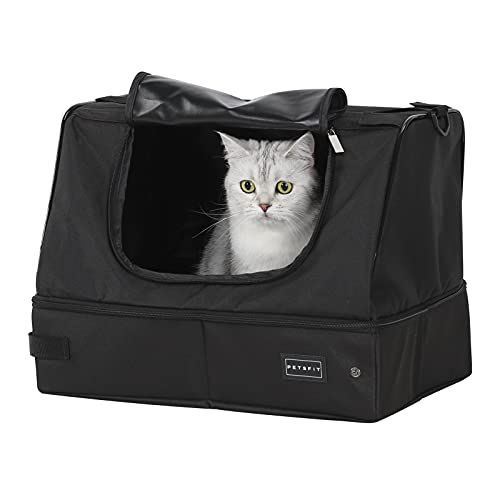 Petsfit Portable Katzenklo Katzentoilette Reise für Katze Faltbare, leichte und einfache Reinigung von Petsfit