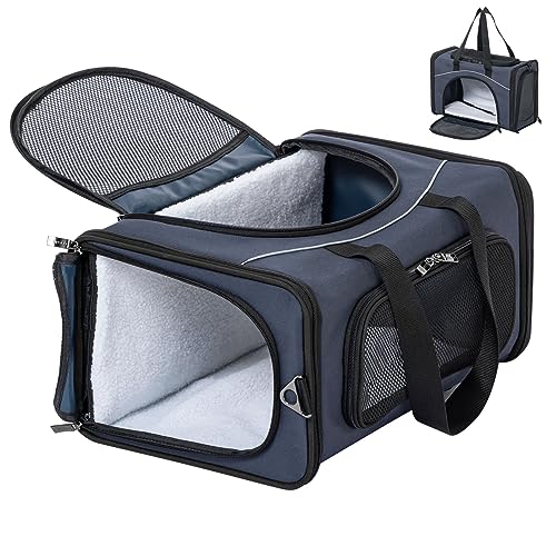 Petsfit Transporttasche Katze & Hundetasche Flugzeug | Flugtasche für Hunde & Transportbox Katze | Flugtaugliche Haustiertasche | Sicherer Transport in Auto, Flugzeug und Bahn, M/Blau Petsfit Transporttasche Katze & Hundetasche Flugzeug | Flugtasche für Hunde & Transportbox Katze | Flugtaugliche Haustiertasche | Sicherer Transport in Auto, Flugzeug und Bahn, M/Blau von Petsfit