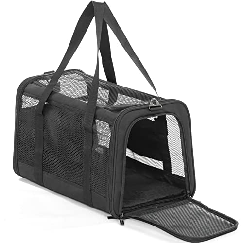 Petsfit Transporttasche Katze und Hund, Faltbare Hundetasche Katzentransportbox Atmungsaktive Hundetragetasche Flugtasche für Haustiere im Auto Flugzeug oder in der Bahn Petsfit Transporttasche Katze und Hund, Faltbare Hundetasche Katzentransportbox Atmungsaktive Hundetragetasche Flugtasche für Haustiere im Auto Flugzeug oder in der Bahn von Petsfit