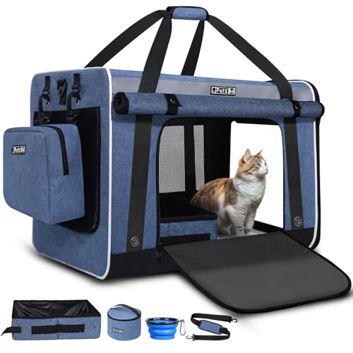 Petskd Extra große Tragetasche für Katzen (blau) von Petskd