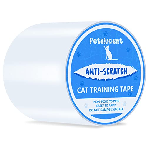 Petslucent Katzen Anti Kratz Tape, Cat Möbelschutz Trainingsband Anti Scratching, Doppelseitige Schutzvorrichtungen für Teppich, Sofa, Couch, Tür (10CM x 15M - Blue) von Petslucent