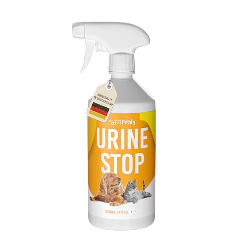 Petsly® Mildes Hunde & Katzenabwehrspray -1L- Nicht färbend - Hundeschreck gegen Urinieren - Katzen Schreck Spray auch als Kratz & Knabberschutz - Hundeabwehrspray Innen- und Außenanwendung von Petsly