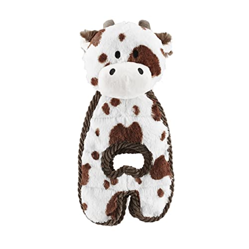 Petstages Cuddle Tugs - Quietsch-Plüschspielzeug für Hunde - Kuh - robust - Weiß - Einheitsgröße Petstages Cuddle Tugs - Quietsch-Plüschspielzeug für Hunde - Kuh - robust - Weiß - Einheitsgröße von Petstages