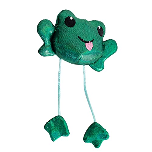 Petstages Toss 'N Dangle Frog - Katzenspielzeug mit Katzenminze - Frosch-Design von Petstages