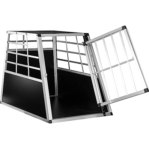 Petstuff Hundetransportbox gerade Rückwand 90°, Aluminium, robust, verschließbar, Verschiedene Größen von Petstuff