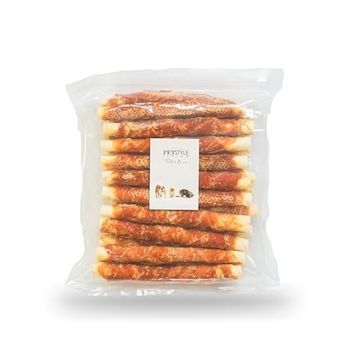 Petstyle Living Kaustaben mit Huhn 20cm - Hundesnack - 20 Stück von Petstyle Living