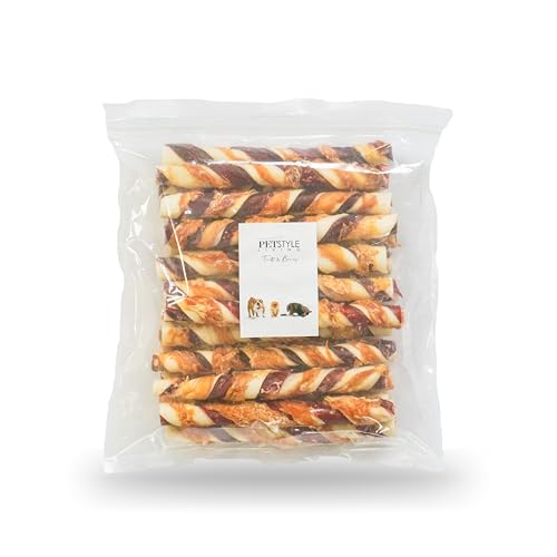 Petstyle Living Kaustaben mit Huhn & Rind 20cm - Hundesnack - 20 Stück von Petstyle Living