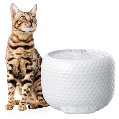 Trinkbrunnen für Katze,1,8L Wasserbrunnen für Katzen Trinkbrunnen Katzen Brunnen mit Leise Kabelloser Pumpe und Aktivkohlefilter Katzenbrunnen Trinkbrunnen für Katze,1,8L Wasserbrunnen für Katzen Trinkbrunnen Katzen Brunnen mit Leise Kabelloser Pumpe und Aktivkohlefilter Katzenbrunnen von Petsuper