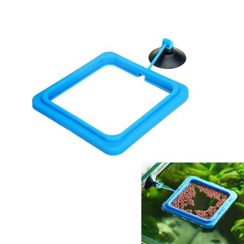 Petta Fisch-Futterring, schwimmender Futterspender für Aquarium, quadratisch, mit flexiblem Hebel, geeignet und Saugnapf, zum Halten von Futterpflanzen an Ort und Stelle und außerhalb des Filters für Petta Fisch-Futterring, schwimmender Futterspender für Aquarium, quadratisch, mit flexiblem Hebel, geeignet und Saugnapf, zum Halten von Futterpflanzen an Ort und Stelle und außerhalb des Filters für von Petta