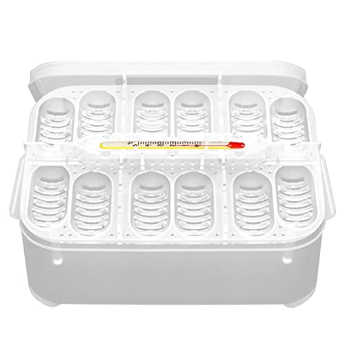 Reptilien -Inkubationsbox Reptile Inkubator Eierschale Schluckkasten mit 12 Gitter Eierpositionen für Haustiere Schildkröte Gecko Eidechsen Mähne Reptilien -Inkubationsbox Reptile Inkubator Eierschale Schluckkasten mit 12 Gitter Eierpositionen für Haustiere Schildkröte Gecko Eidechsen Mähne von Pettaku