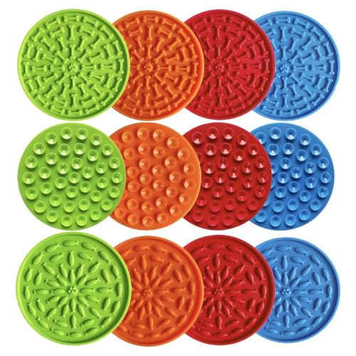Pettimania Anti-Schling-Matte rund mit Saugnäpfen für Hunde, Durchmesser: 15 cm von Pettimania