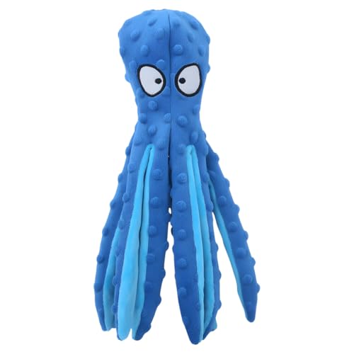 Pettimania Hundespielzeug Krake aus Plüsch blau / 32 x 8 x 8 cm von Pettimania