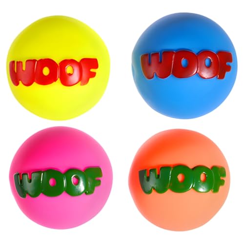 Pettimania Hundespielzeug Woof Ball 7,5 cm Durchmesser von Pettimania