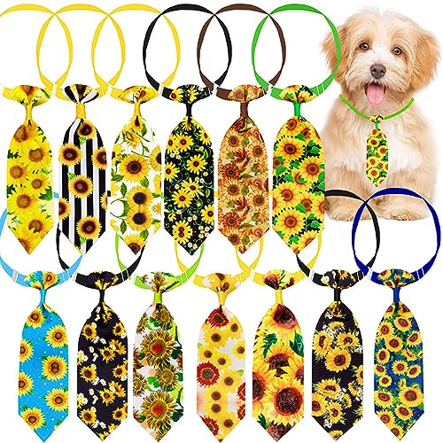 Petunny 10 Stück Hundehalsbänder, Hundehalsbänder, Sommer-Hunde-Fliege mit verstellbarem Halsband, geeignet für kleine Hundepflege, Zubehör (zufällige Farbe) von Petunny