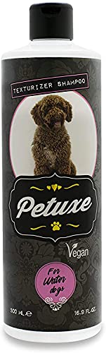 Petuxe Shampoo für Wasserhunde – Veganes Shampoo. Water Dog Texturizer: Reinigend, feuchtigkeitsspendend und vitalisierend (500 ml) von Petuxe