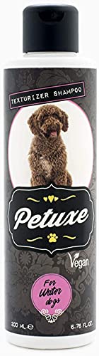 Shampoo für Wasserhunde - Veganes Shampoo. Textur für Wasserhunde: Waschen, Befeuchten und Vitalisieren (200 ml) : Petuxe von Petuxe