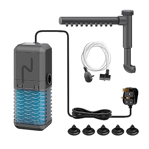 Petyoung 4-in-1 600 l/h interne Aquarium-Filterpumpe mit Sprühstange, Tauchfilter für Aquarien von Petyoung