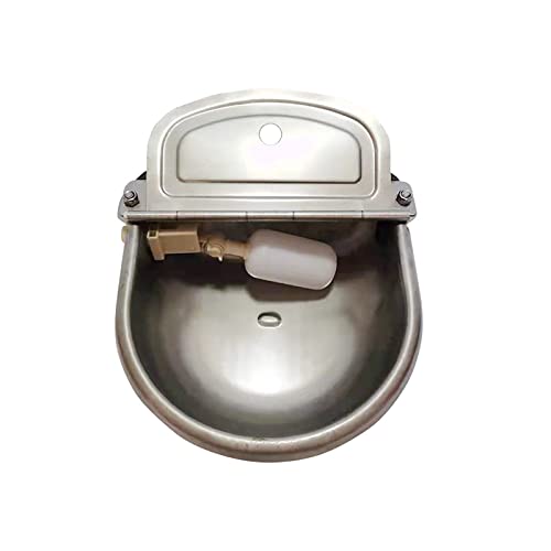 Petyoung Automatic Animal Drinking Water Bowl with Float Valve, 304 Stainless Steel Automatic Water Bowl for Farming Cow Sheep Horse Dog von Petyoung
