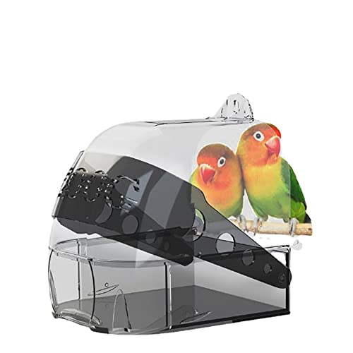 Petyoung Hanging Vogelbad Käfig Vögel Duschbox für Kanarische Wellenloser Papageien Crested Cockatiel von Petyoung
