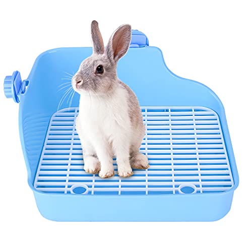 Petyoung Haustier-Toiletten-Toiletten-Tablett für kleine Tiere, Katzentoilette, für Kaninchen, Chinchilla, Meerschweinchen, Käfig von Petyoung