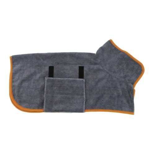 Petyoung Mikrofaser-Hunde-Trockenmantel, super saugfähiger Bademantel, superweicher Morgenmantel, Hunde-Bademantel, Handtuch für Bad, Fellpflege von Petyoung