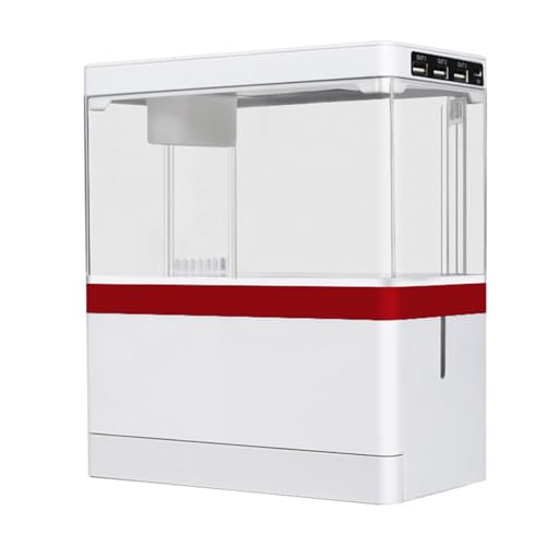 Petyoung Mini-Fischtank, 3,5 Liter Aquarium mit leiser energiesparender Filterpumpe und LED-Licht, für Büro, Zuhause, Desktop, Aquarium, Starter-Kits für Baby-Fische, Betta-, Clownfische Petyoung Mini-Fischtank, 3,5 Liter Aquarium mit leiser energiesparender Filterpumpe und LED-Licht, für Büro, Zuhause, Desktop, Aquarium, Starter-Kits für Baby-Fische, Betta-, Clownfische von Petyoung