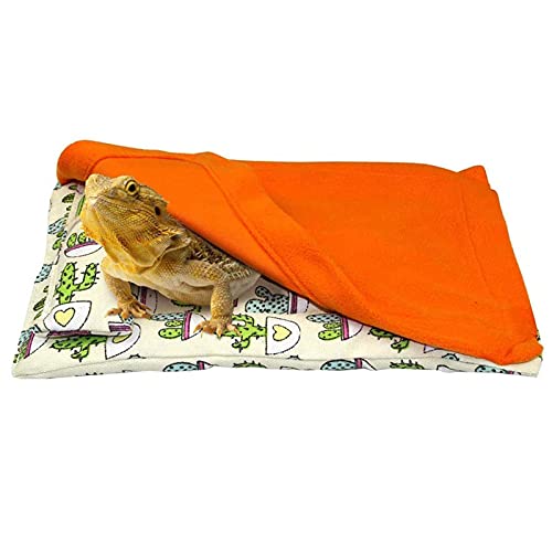 Petyoung Reptil Schlafsack mit Kissen Decke Reptil Gemütlichen Schlaf Pad für Eidechse Reptilien Tiere von Petyoung