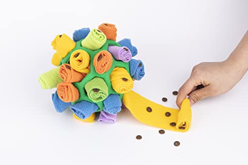 Petyoung Schnüffelball-Spielzeug für Hunde, interaktives Hundespielzeug, Hunde-Puzzle-Spielzeug, fördern Sie natürliche Futtersuchfähigkeiten, Schnüffelmatte, Leckerli-Spender, langsamer Fütterer, von Petyoung