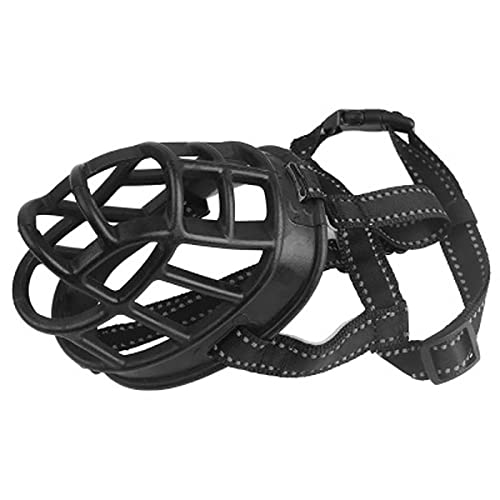 Petyoung Soft Breathable Dog Muzzle for Aggressive Dogs, Reflective Dog Muzzle Prevent from Biting Chewing Barking von Petyoung