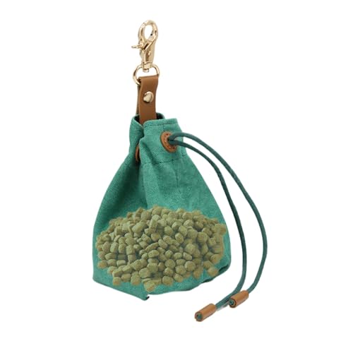 Peufcmi Animal Walking Snack Container, Hundeverzögerungsbeutel,Pet Feed Snack Belohnungstasche mit Gürtelclip | Drawschnellschließe Welpen -Lebensmittelhalter mit Schlüsselbund für Haustier, Katze, von Peufcmi