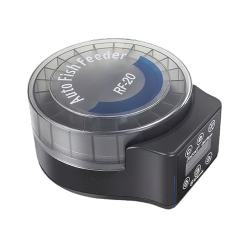 Peufcmi Fischbecken-Futterautomat mit 6-stufiger Portionskontrolle - Selbstfütternder Automatischer Fischfutterautomat,140ml programmierbarer Fütterungstimer für Aquarium für Schreibtisch Büro Zuhause Peufcmi Fischbecken-Futterautomat mit 6-stufiger Portionskontrolle - Selbstfütternder Automatischer Fischfutterautomat,140ml programmierbarer Fütterungstimer für Aquarium für Schreibtisch Büro Zuhause von Peufcmi