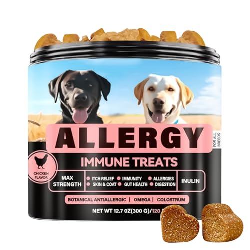 Peufcmi Hund Allergie Kausnacks | Hund Nahrungsergänzungsmittel | Allergiemittel Bei Saisonbedingten Allergien, Immunstärkendes Ergänzungsfutter Für Aktivitäten Draußen & Drinnen Peufcmi Hund Allergie Kausnacks | Hund Nahrungsergänzungsmittel | Allergiemittel Bei Saisonbedingten Allergien, Immunstärkendes Ergänzungsfutter Für Aktivitäten Draußen & Drinnen von Peufcmi