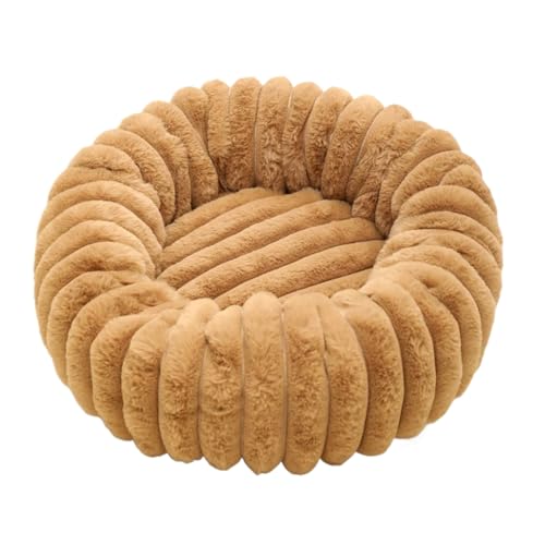 Peufcmi Hundebett Für Kleine Hunde | Warmweicher Katzen Schlafplatz | rutschfeste Plüsch Tier Sofa Für Büro Schlafzimmer Wohnzimmer Wohnung Boden Indoor Outdoor von Peufcmi