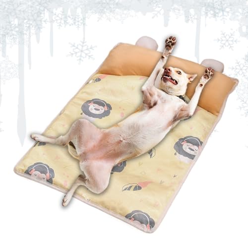 Peufcmi Hundekühlmatte - Kühlkissen Für Haustiere | Schlafmatte Mit Kühlkissen Für Erholung Nach Dem Training, Bei Für Auto, Garten, Käfig Und Wohnung Peufcmi Hundekühlmatte - Kühlkissen Für Haustiere | Schlafmatte Mit Kühlkissen Für Erholung Nach Dem Training, Bei Für Auto, Garten, Käfig Und Wohnung von Peufcmi