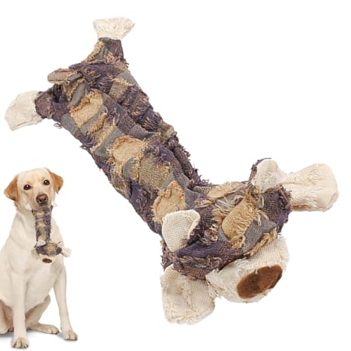 Peufcmi Hundespielzeug Unzerstörbar, Unbreaka Bear unzerbrechlich Hundespielzeug, Unbreakable Plüsch Squeaky Bear Dog Toy, Plüsch Kauspielzeug Für Hunde, Plüsch Hundespielzeug Unkaputtbar von Peufcmi