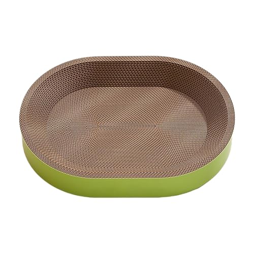 Peufcmi Kratzbrett Für Katzen | Kratzpad Schale und Nest für Hauskatzen | Interaktives Kratzspielzeug Für Wohnzimmer Schlafzimmer Spielbereich von Peufcmi