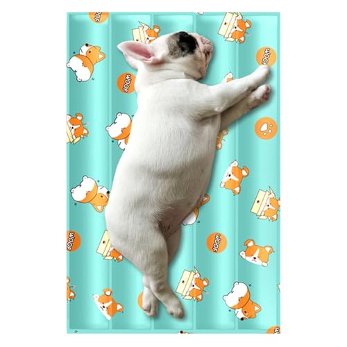 Peufcmi Kühlmatte für Hunde, Katzenkühlmatte - Bequemer Welpe Coole Pad,Tragbare waschbare Kistenmatte für Innen im Freien, Tierversorgungen für Hunde und Katzen Peufcmi Kühlmatte für Hunde, Katzenkühlmatte - Bequemer Welpe Coole Pad,Tragbare waschbare Kistenmatte für Innen im Freien, Tierversorgungen für Hunde und Katzen von Peufcmi