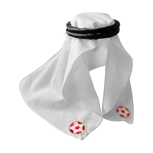 Peufcmi Middle Eastern Pet Kopftuch - Mediterranes Wüsten Hundekopftuch,Zum Verkleiden für Dekoration Cosplay Kostüme Outfits und Foto-Props für Hunde und kleine Katzen für Feste Partys Halloween von Peufcmi